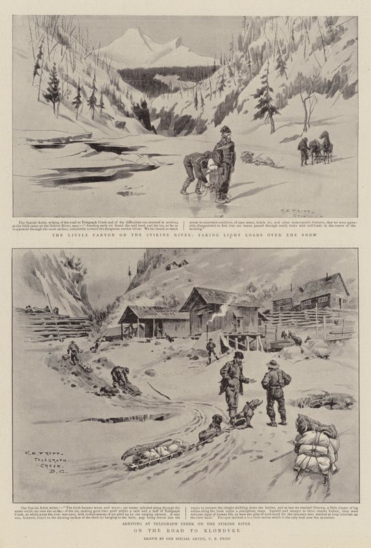 På veien til Klondyke av Charles Edwin Fripp