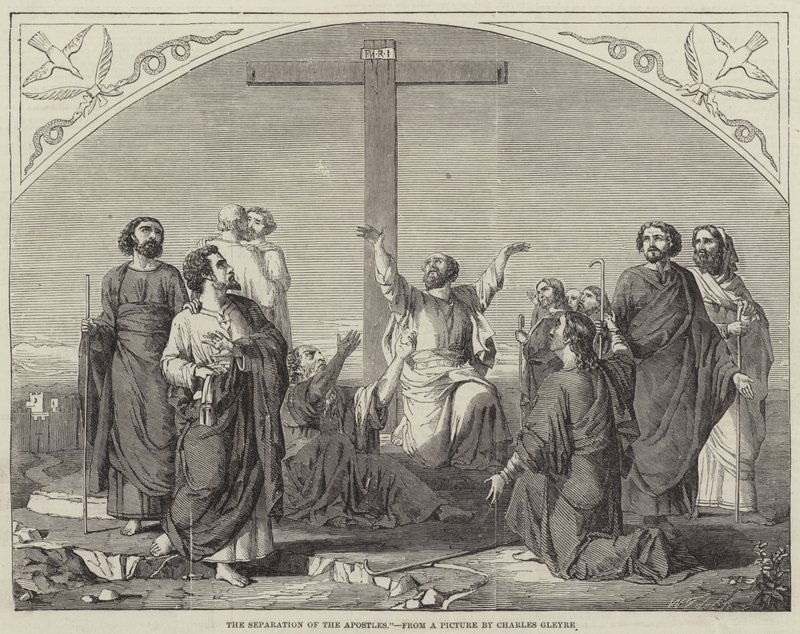 Apostlenes adskillelse av Charles Gleyre