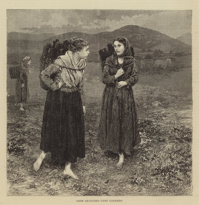 Irske skisser, torvbærere av Charles Green