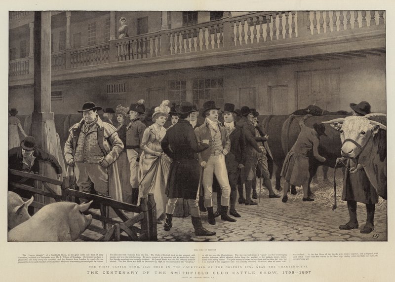 Hundreårsdagen for Smithfield Club Cattle Show, 1798-1897 av Charles Green
