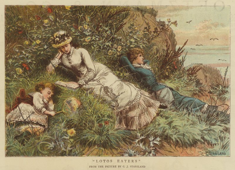 Lotos Eaters (chromolitho) av Charles J. Staniland