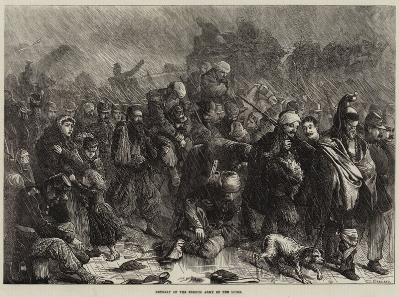 Retreat av den franske Loire-hæren av Charles J. Staniland