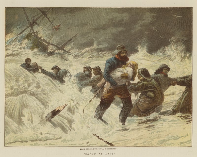 Lagret til slutt (chromolitho) av Charles J. Staniland