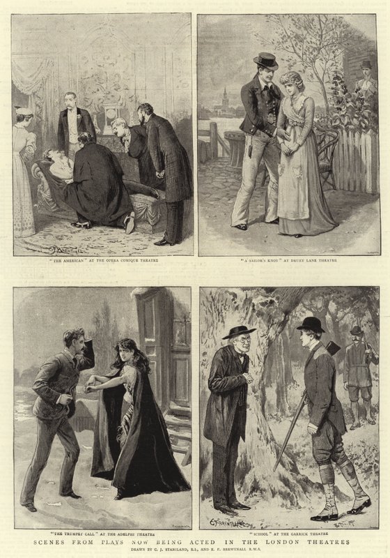 Scener fra skuespill som nå spilles i London Theatres av Charles J. Staniland