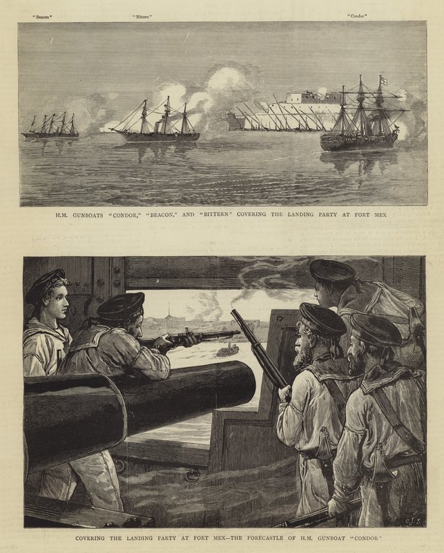 Bombardementet av Alexandria av Charles J. Staniland