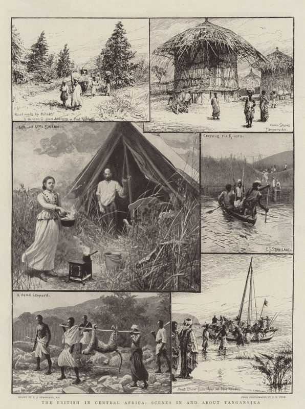Britene i Sentral-Afrika, Scener i og om Tanganyika av Charles J. Staniland