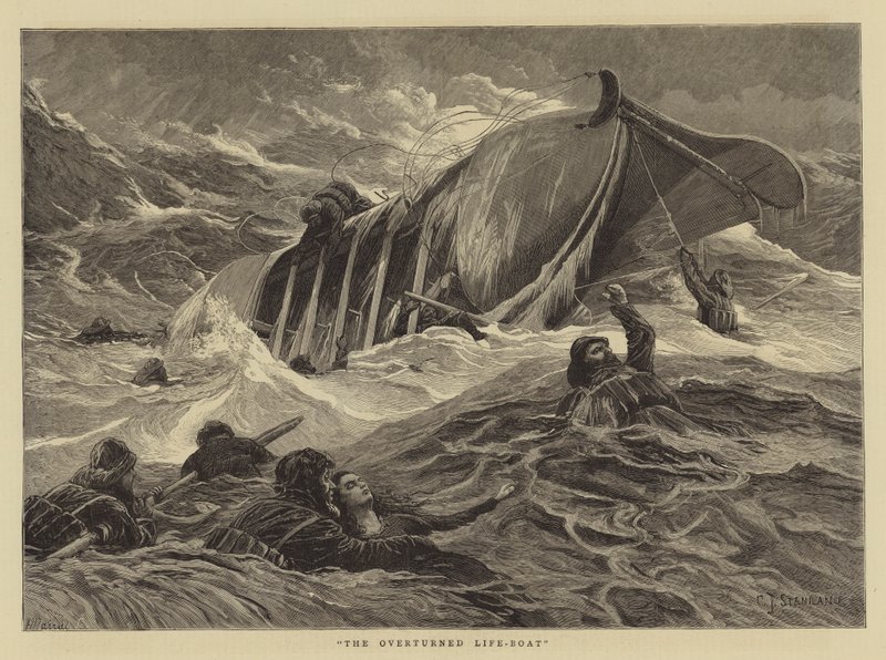 Den veltede livbåten av Charles J. Staniland