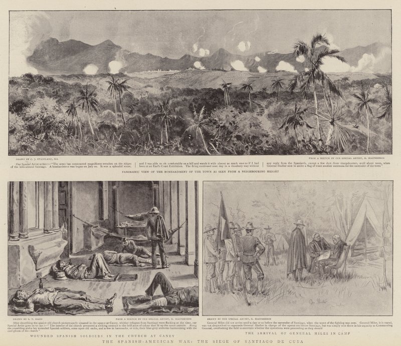 Den spansk-amerikanske krigen, beleiringen av Santiago de Cuba av Charles J. Staniland