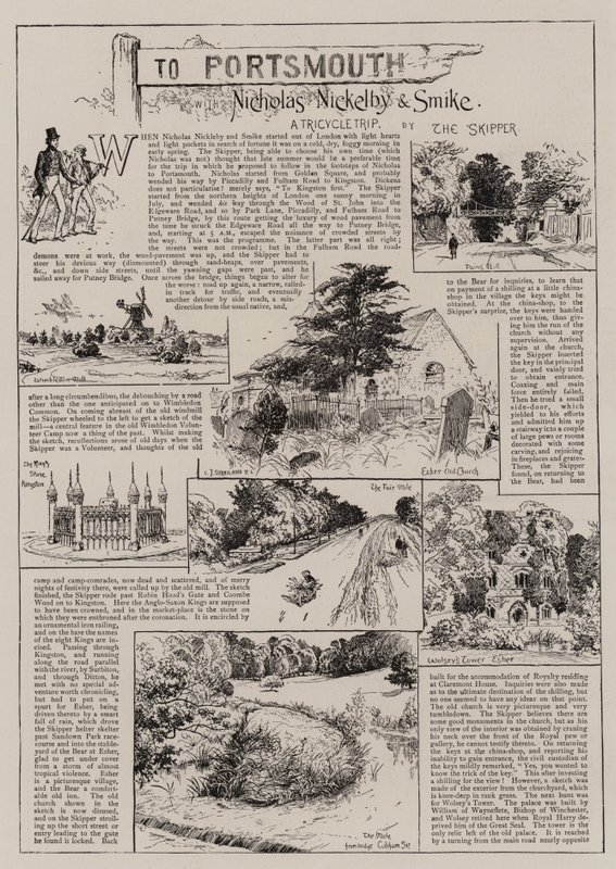 Til Portsmouth med Nicholas Nickleby og Smike av Charles J. Staniland