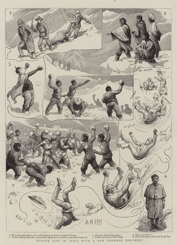 Vinterliv i India med et nytt Gorkha-regiment av Charles J. Staniland