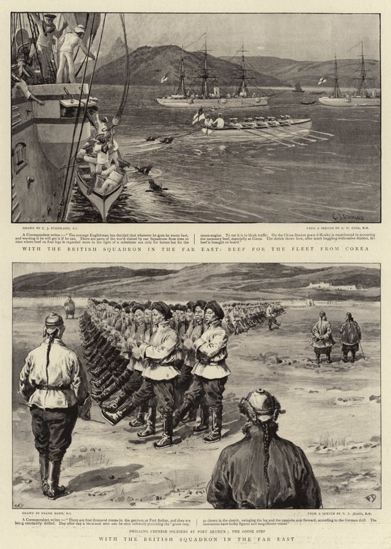 Med den britiske skvadronen i Fjernøsten av Charles J. Staniland