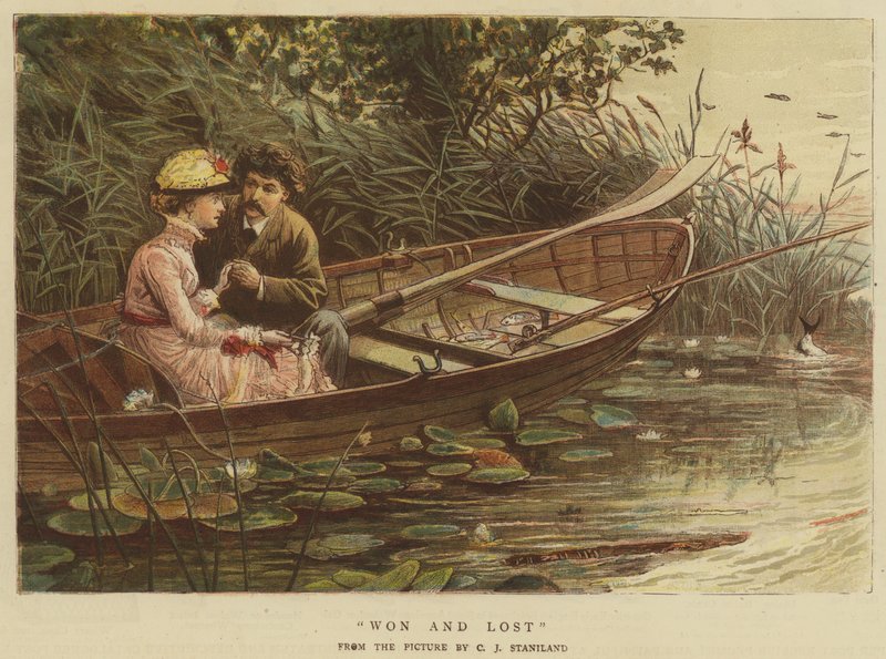 Vant og tapt (chromolitho) av Charles J. Staniland