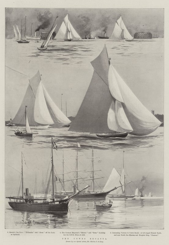 Cowes Regatta av Charles John de Lacy