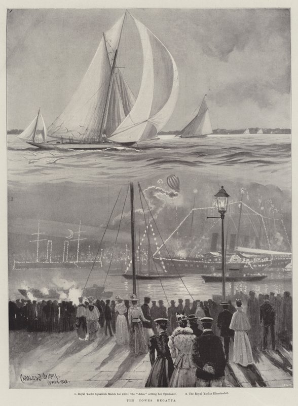 Cowes Regatta av Charles John de Lacy