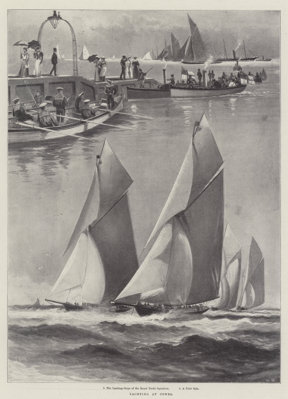 Yachting på Cowes av Charles John de Lacy
