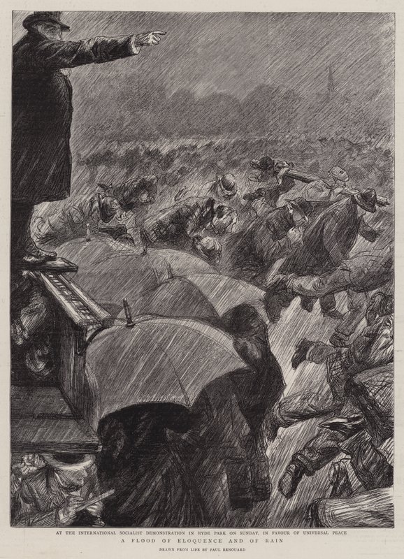 En flom av veltalenhet og regn av Charles Paul Renouard