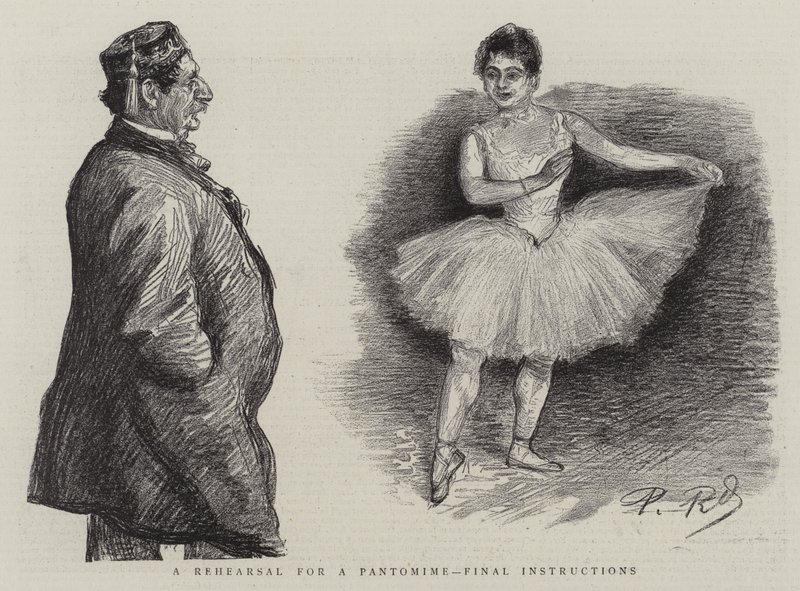 En repetisjon for en pantomime, siste instruksjoner av Charles Paul Renouard