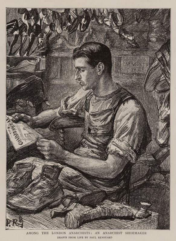 Blant London Anarchists, en anarkistisk skomaker av Charles Paul Renouard