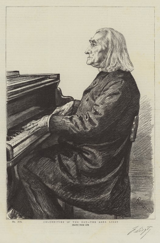 Dagens kjendiser, Abbe Liszt av Charles Paul Renouard