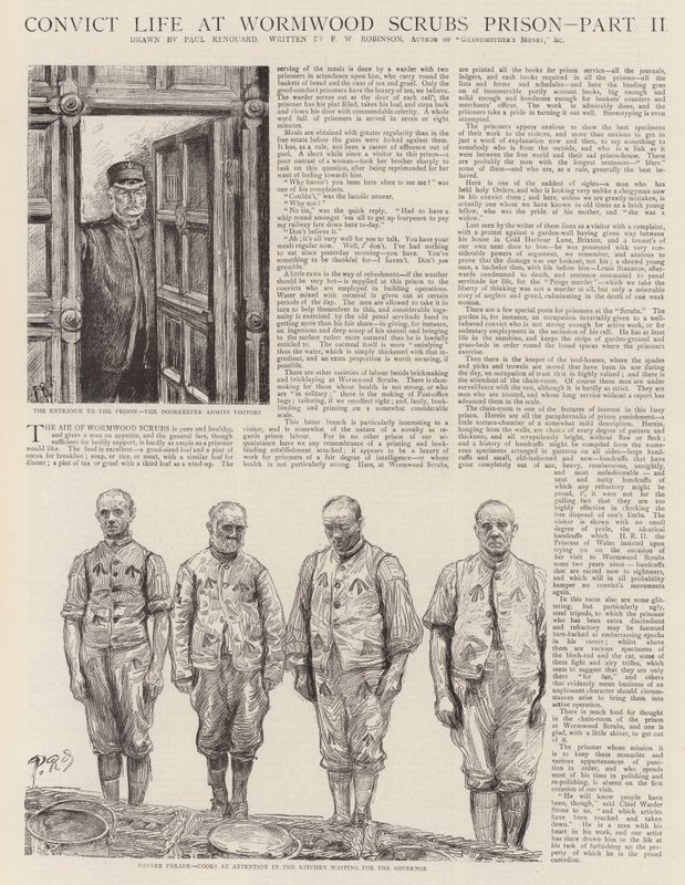 Convict Life på Wormwood Scrubs Prison av Charles Paul Renouard