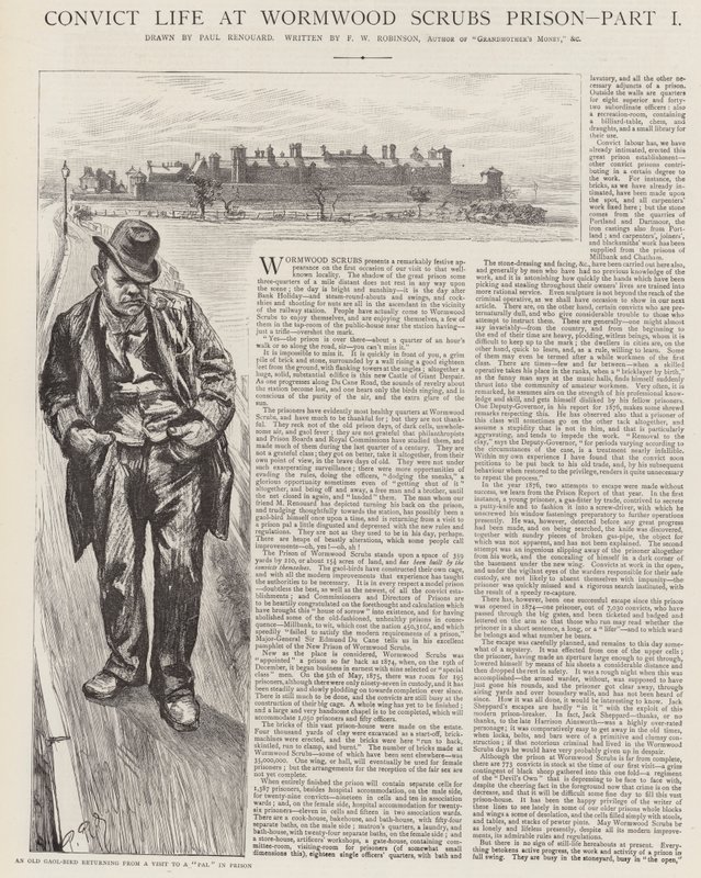 Convict Life på Wormwood Scrubs Prison av Charles Paul Renouard