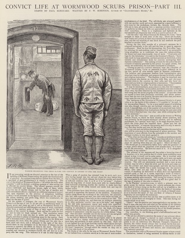 Convict Life på Wormwood Scrubs Prison av Charles Paul Renouard