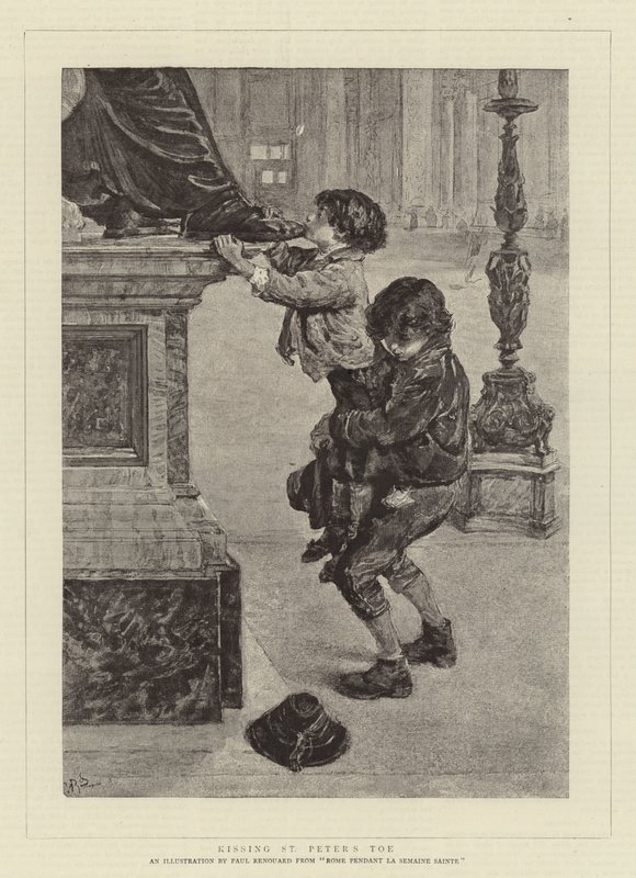 Kysser Peters tå av Charles Paul Renouard