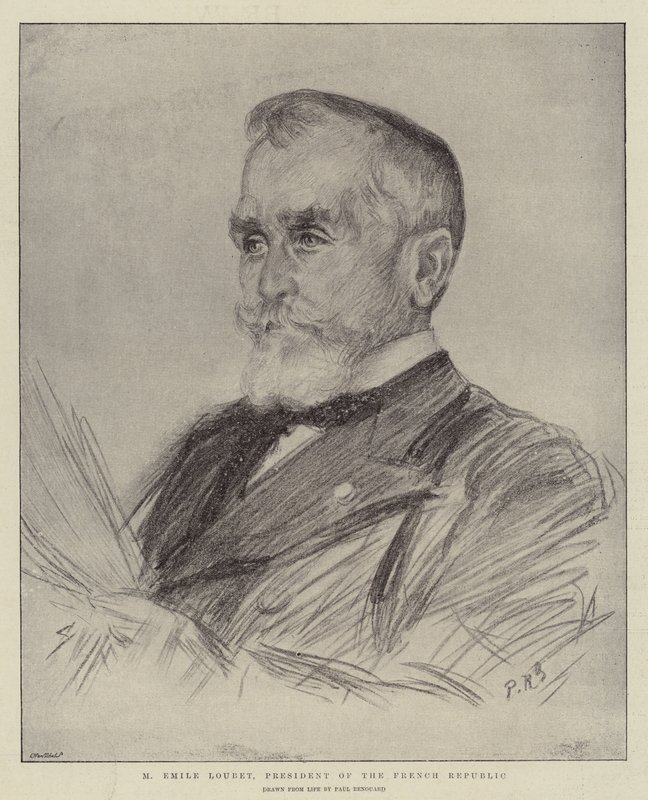 M Emile Loubet, president i den franske republikken av Charles Paul Renouard