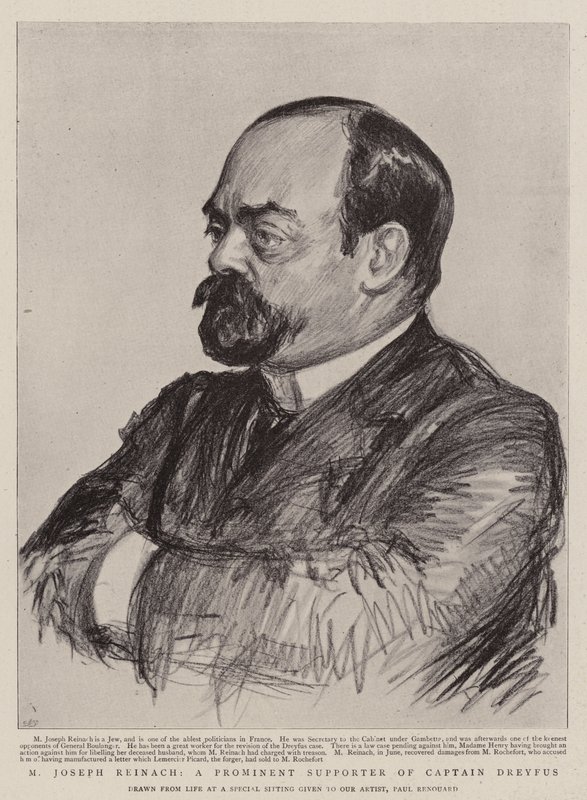 M Joseph Reinach, en fremtredende støttespiller for kaptein Dreyfus av Charles Paul Renouard