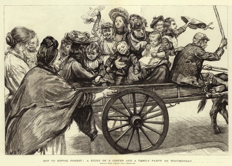 Dra til Epping Forest, en studie av en coster og en familiefest på pinsedag av Charles Paul Renouard