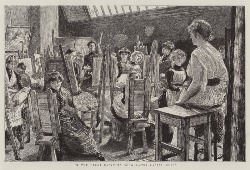 Skoler ved Royal Academy av Charles Paul Renouard
