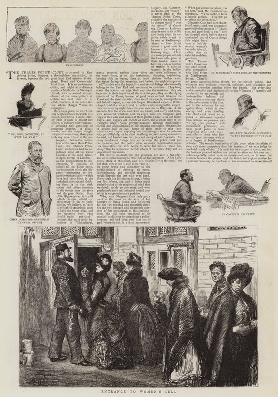 Skisser ved London Police-Courts av Charles Paul Renouard