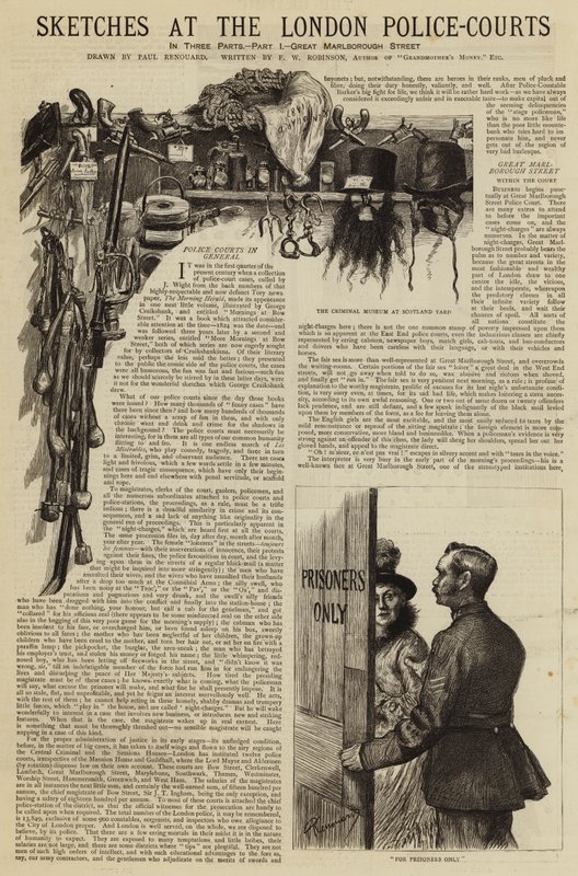 Skisser ved London Police-Courts av Charles Paul Renouard