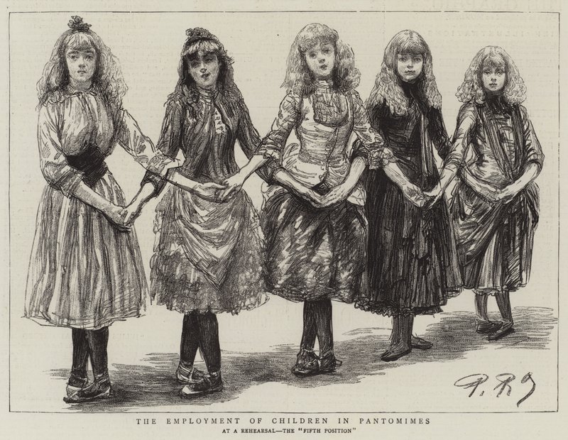 Sysselsettingen av barn i Pantomimes av Charles Paul Renouard