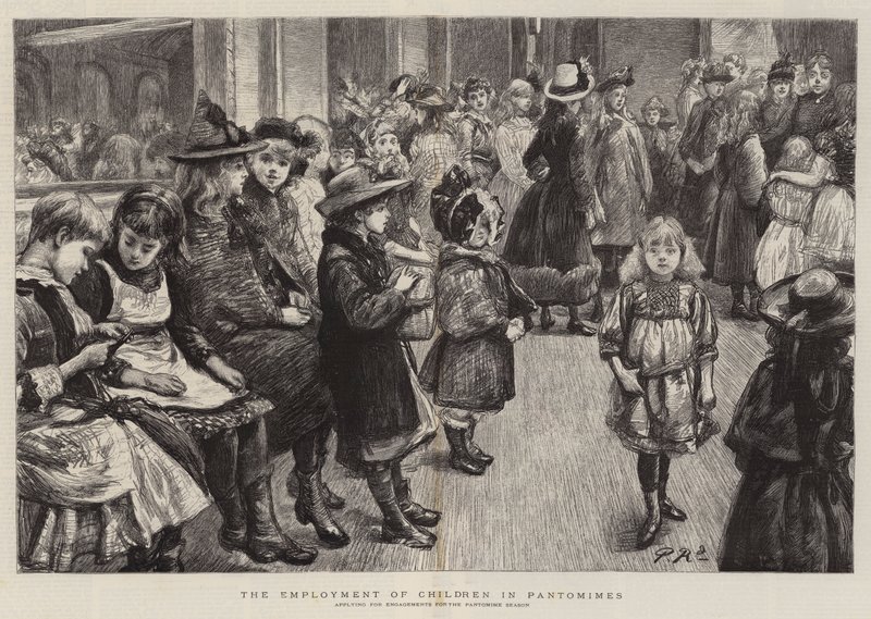 Sysselsettingen av barn i Pantomimes av Charles Paul Renouard