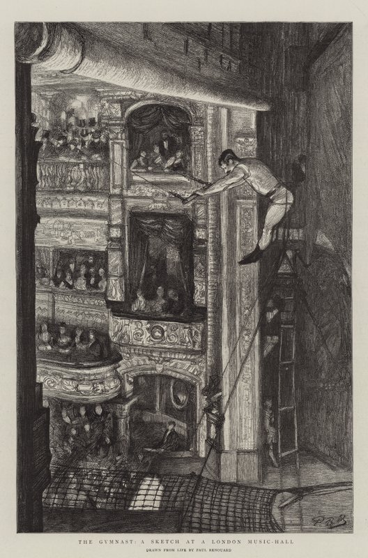 Gymnasten, en skisse i en London Music-Hall av Charles Paul Renouard