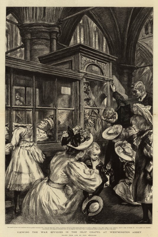 Se voksbilder i Islip-kapellet i Westminster Abbey av Charles Paul Renouard