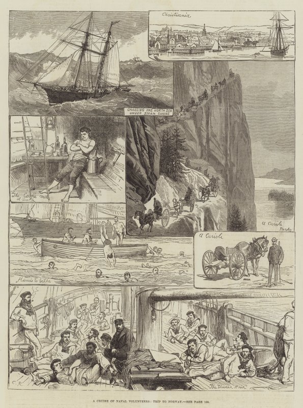 Et cruise av marinefrivillige, tur til Norge av Sir John Charles Robinson