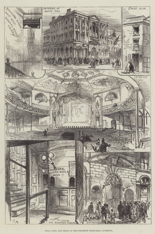 Fatal Panic and Crush i Colosseum Music-Hall, Liverpool av Sir John Charles Robinson