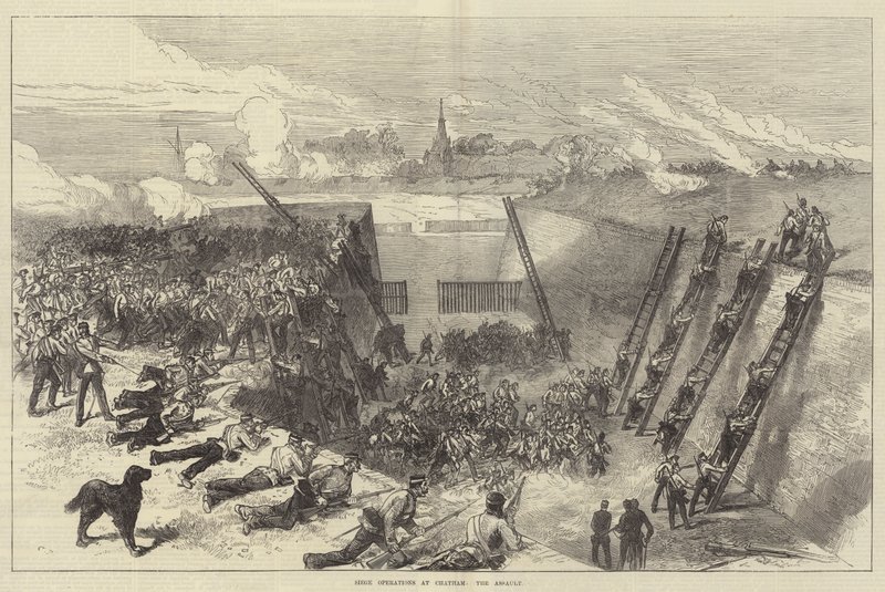 Beleiringsoperasjoner ved Chatham, angrepet av Sir John Charles Robinson