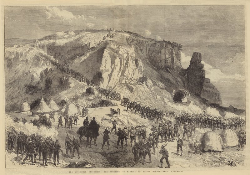 Abessinierekspedisjonen, stormingen av Magdala påskedag 13. april av Sir John Charles Robinson