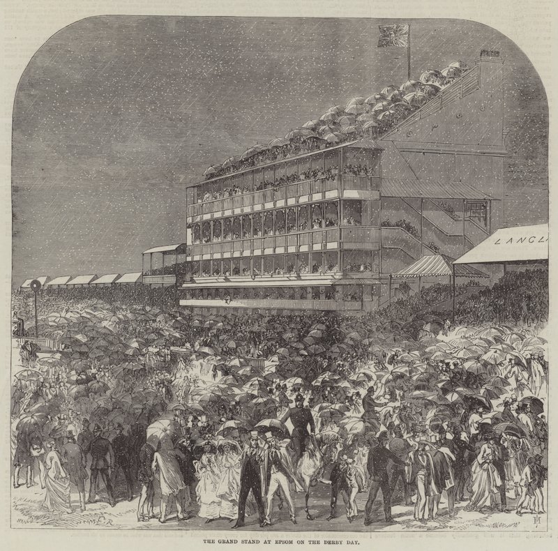 Grand Stand på Epsom på Derbydagen av Sir John Charles Robinson