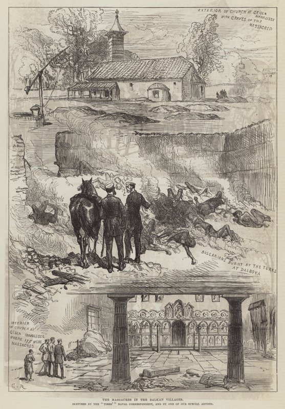 Massakrene i Balkanlandsbyene av Sir John Charles Robinson