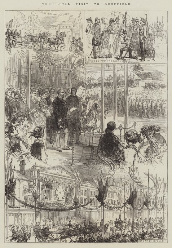 Det kongelige besøket i Sheffield av Sir John Charles Robinson