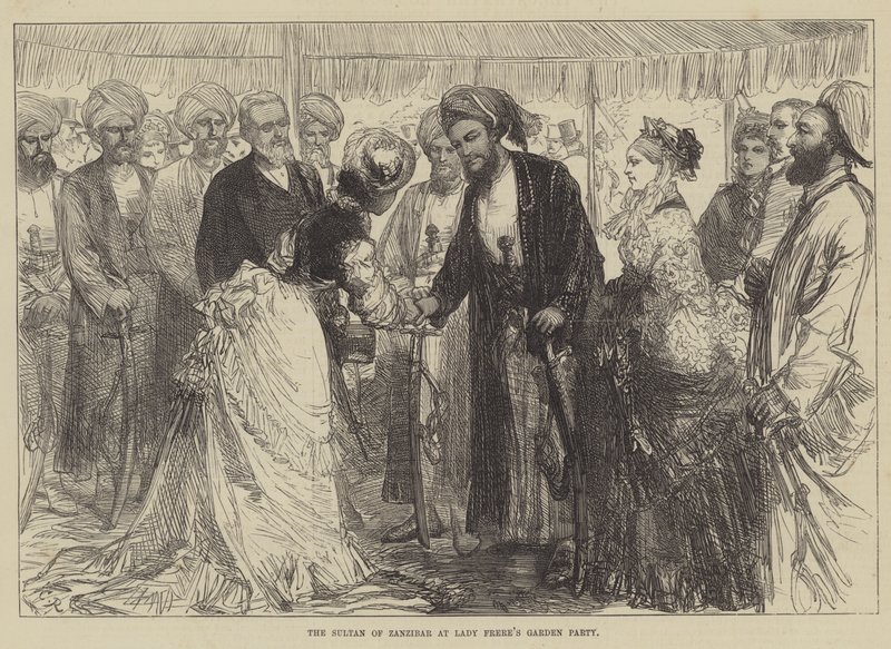 Sultanen av Zanzibar på Lady Freres hagefest av Sir John Charles Robinson