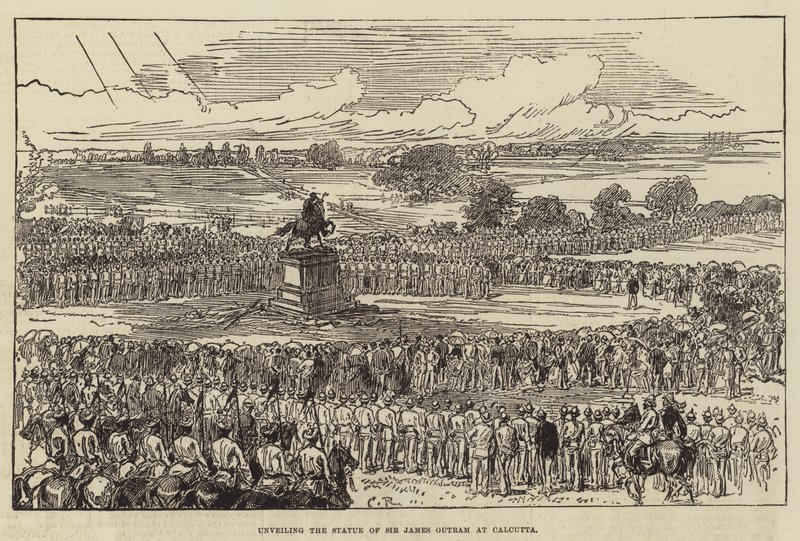 Avduking av statuen av Sir James Outram i Calcutta av Sir John Charles Robinson
