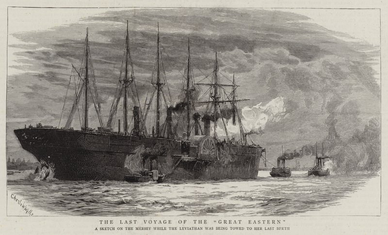 Den siste reisen til Great Eastern av Charles William Wyllie