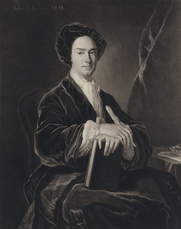 John Arbuthnot (litho) av Charles (after) Jervas