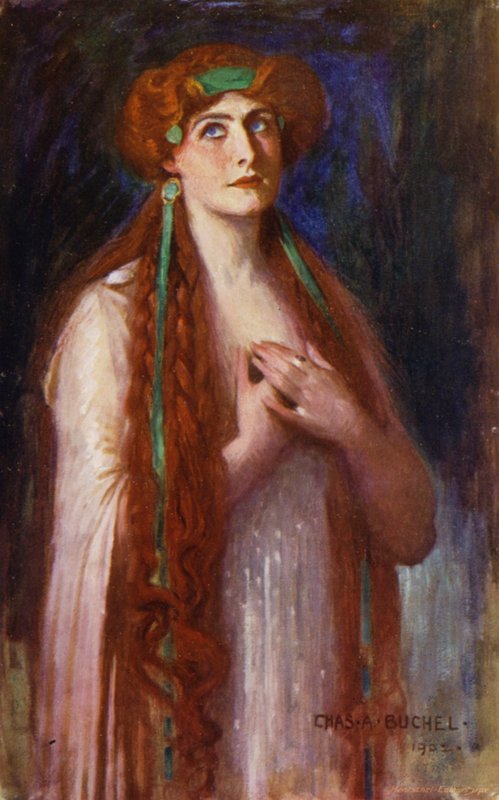 Calypso, Miss Nancy Price (farge litho) av Charles A. Buchel