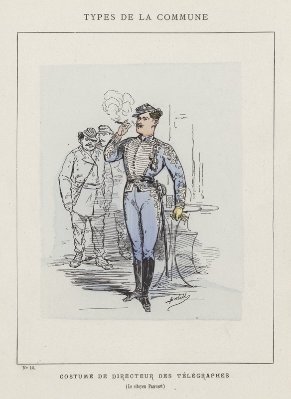 Kostyme til Director of Telegraphs, Citizen Pauvert av Charles Albert d Arnoux Bertall